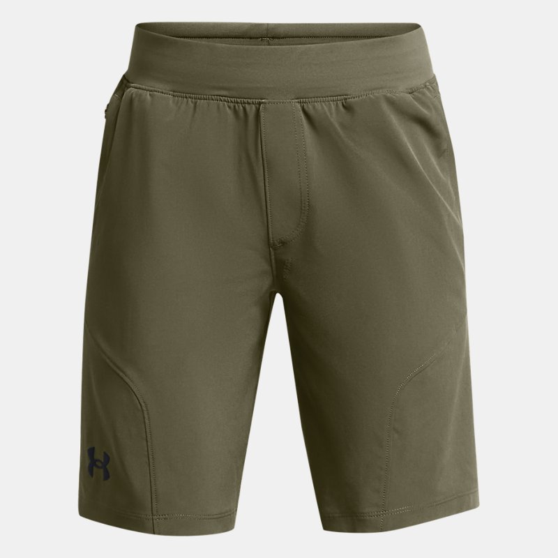 Boys'  Under Armour  Unstoppable Shorts Marine OD Green / Black YXS (48 - 50 in)
